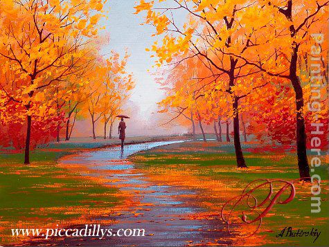 Autumn Scene painting - Alexei Butirskiy Autumn Scene art painting